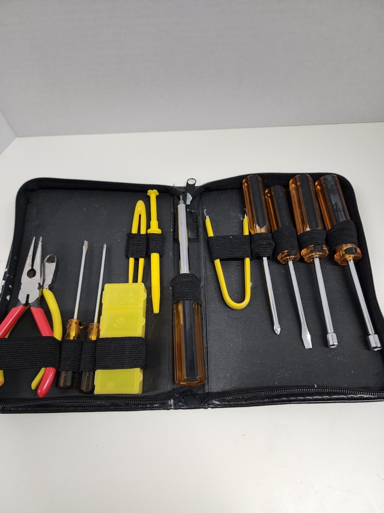 Computer Geeks. Computer Service Tool Kit for Computer Repair with Case & Tools