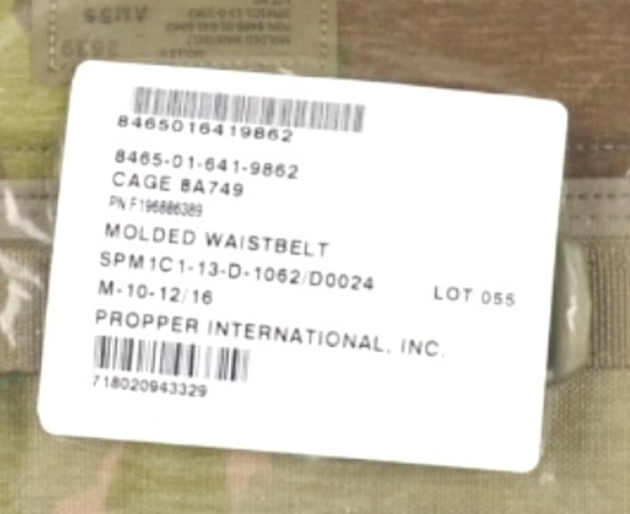 New USGI Military MOLLE II Backpack Rucksack Waist Belt Multicam Scorpion OCP