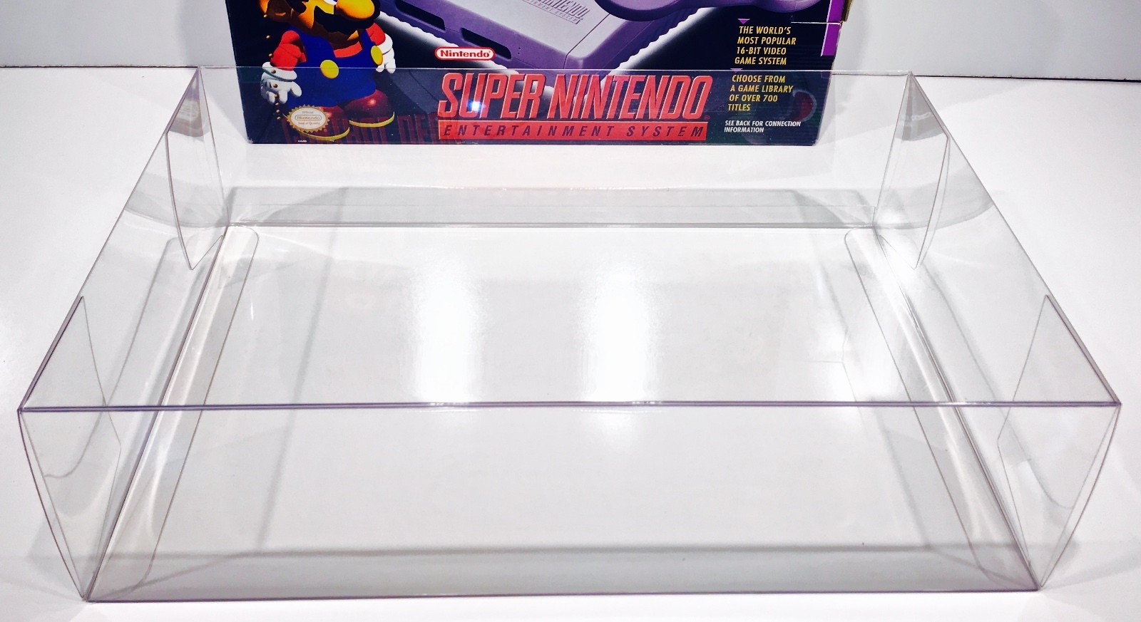1 Console Box Protector For ORIGINAL SNES JR    NOT CLASSIC!   Super Nintendo