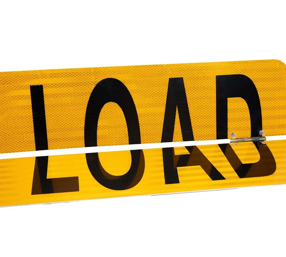 12"x72" Hinged Aluminum Oversize Load Sign / Banner for Trucks Vehicle Trailer