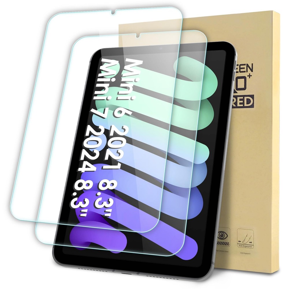 Protector de pantalla (paquete de 2) compatible con iPad Mini 7 2024
