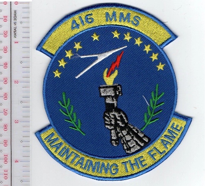 US Air Force USAF 416th Maintaining The Flame Patch