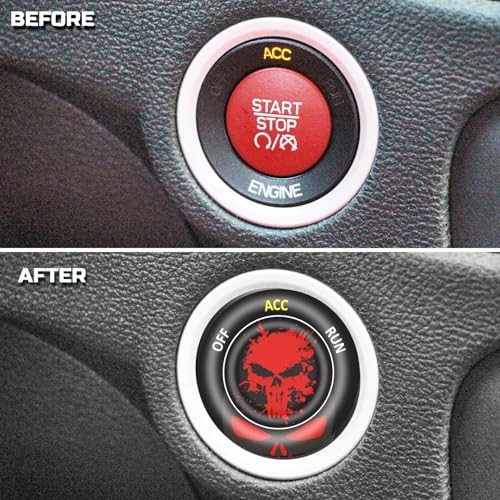 Push Start Button Cover for Dodge Challenger Charger Durango Accessories 2015