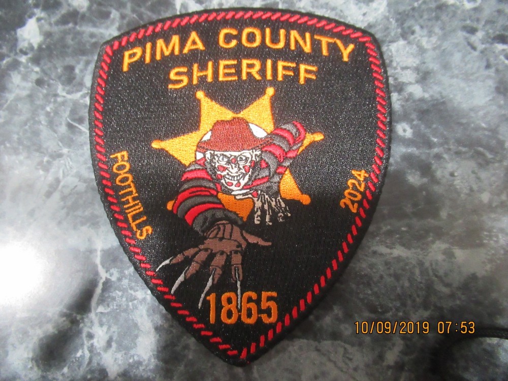 pima county sheriff halloween 2024 patch last one
