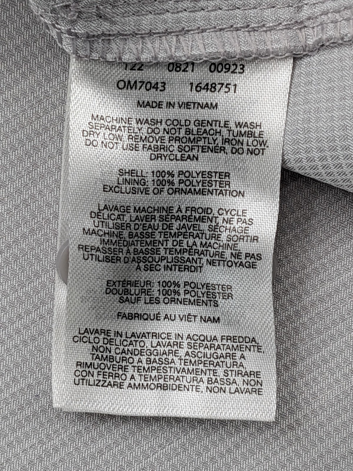 Mountain Hardwear Shirt Mens XL TG Gray Hiking Performance LS Vented