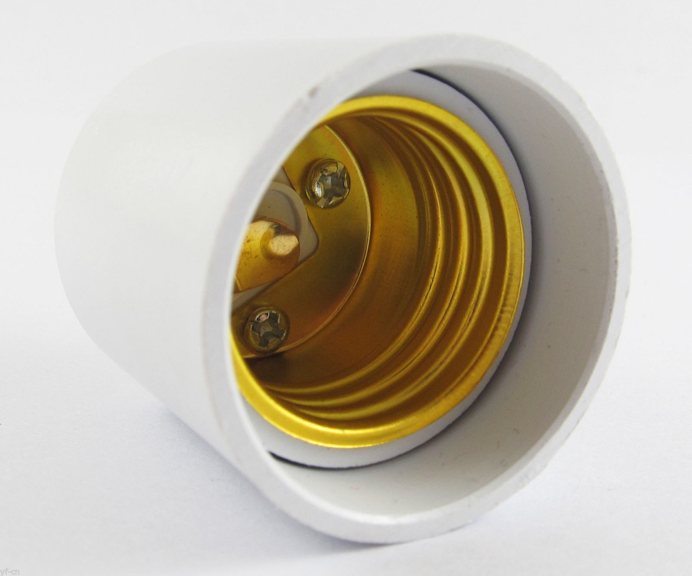 GU24 to E27 Socket Base LED Halogen CFL Light Bulb Lamp Adapter Converter Holder