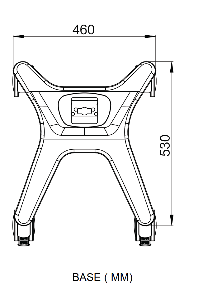 Medical Grade Computer Cart Trolley , Manual Height Adjustable
