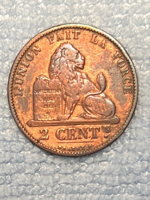 Belgium - 2 centimes 1873