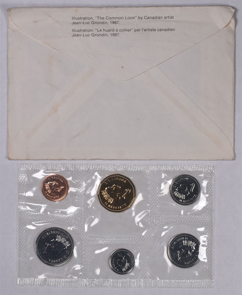 1990 Canada 6 Coin Uncirculated Set With Envelope