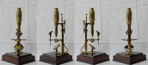 microscope antique collectible John Cuffe's compound microscope Maltese cross