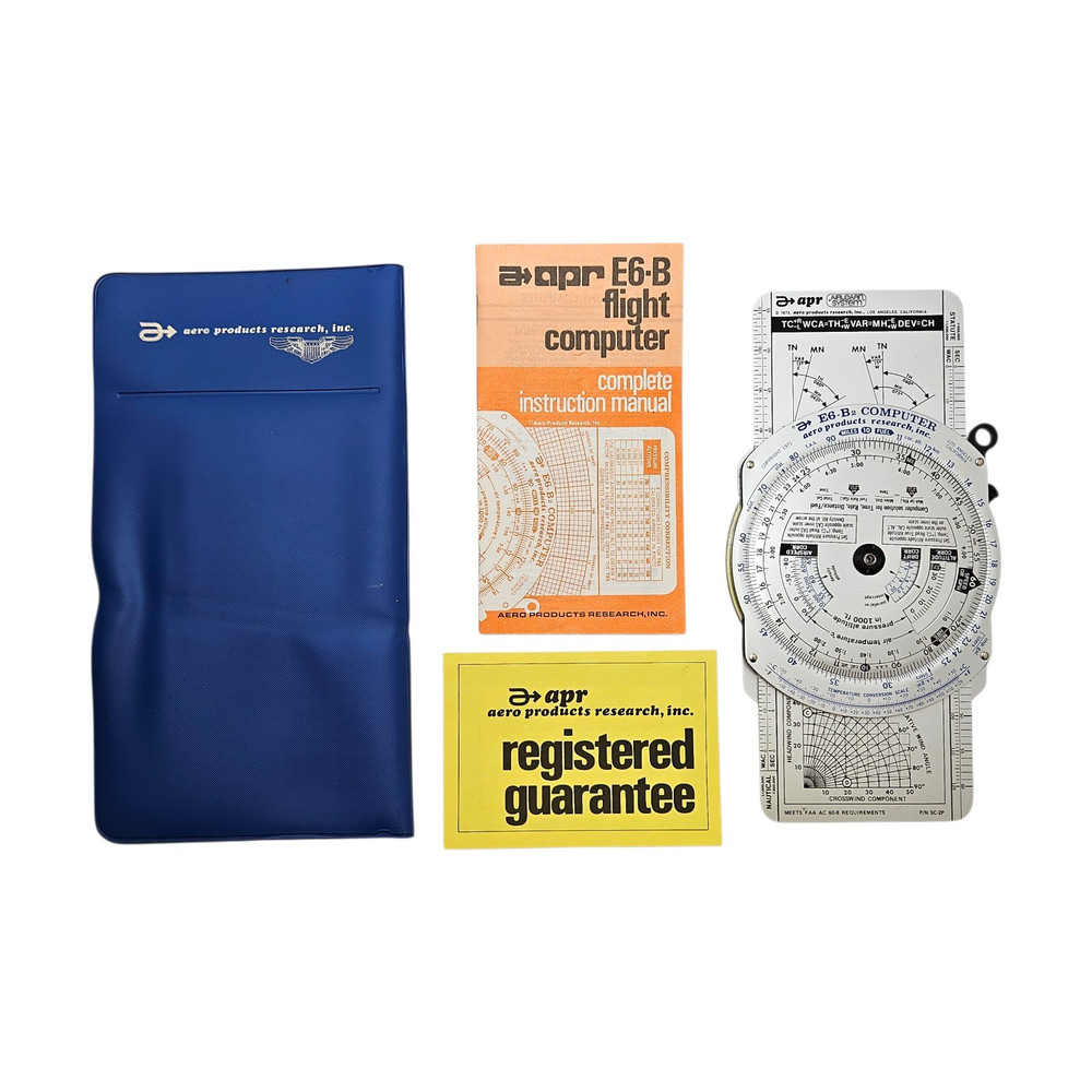 Aero Products E6-B Metal Analog Flight Computer - w/ Instructions P/N SC-2P
