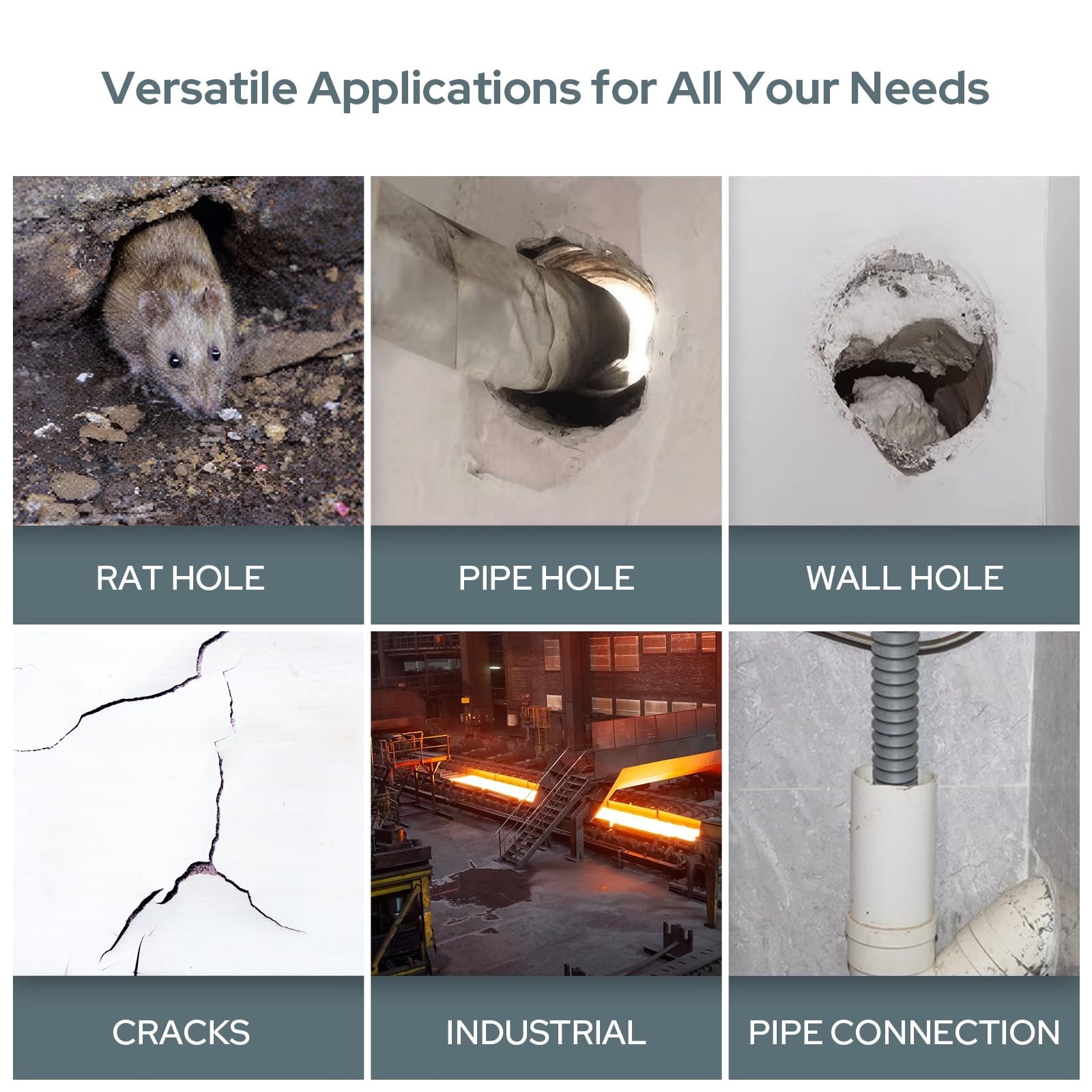 10-Pack Waterproof Sealant Putty – Self-Adhesive Mending Mud for Wall Holes