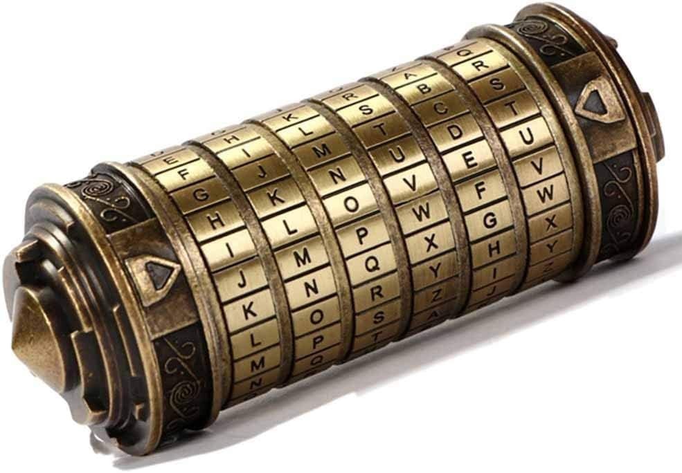 Cryptex Da Vinci Code Mini Cryptex Lock Puzzle Boxes with Hidden Compartments...
