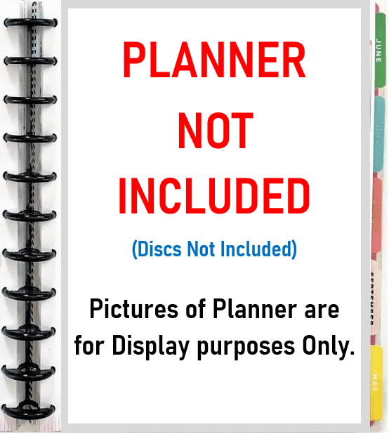 Blue Grumpy Bear Two Sided Dashboard 4 use w BIG Happy Planner