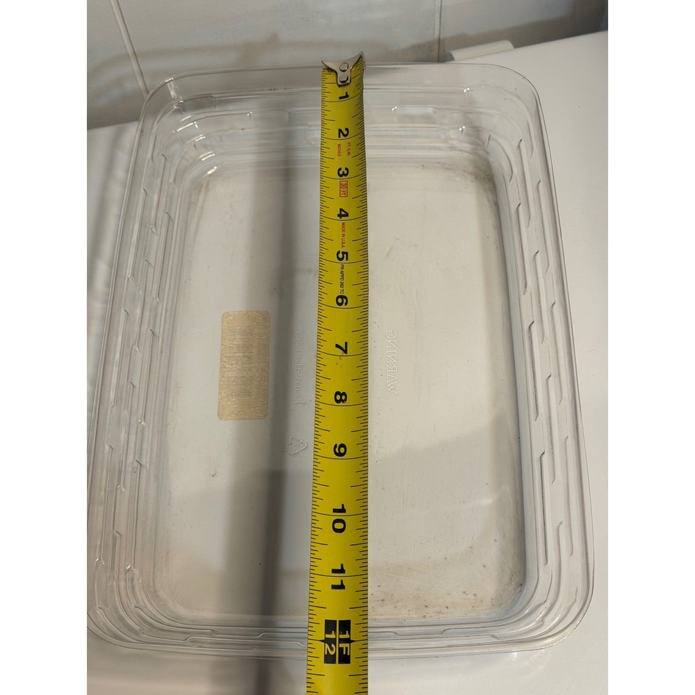 VTG Longaberger Back Porch Basket Protector Clear Single Rectangular Liner 42463