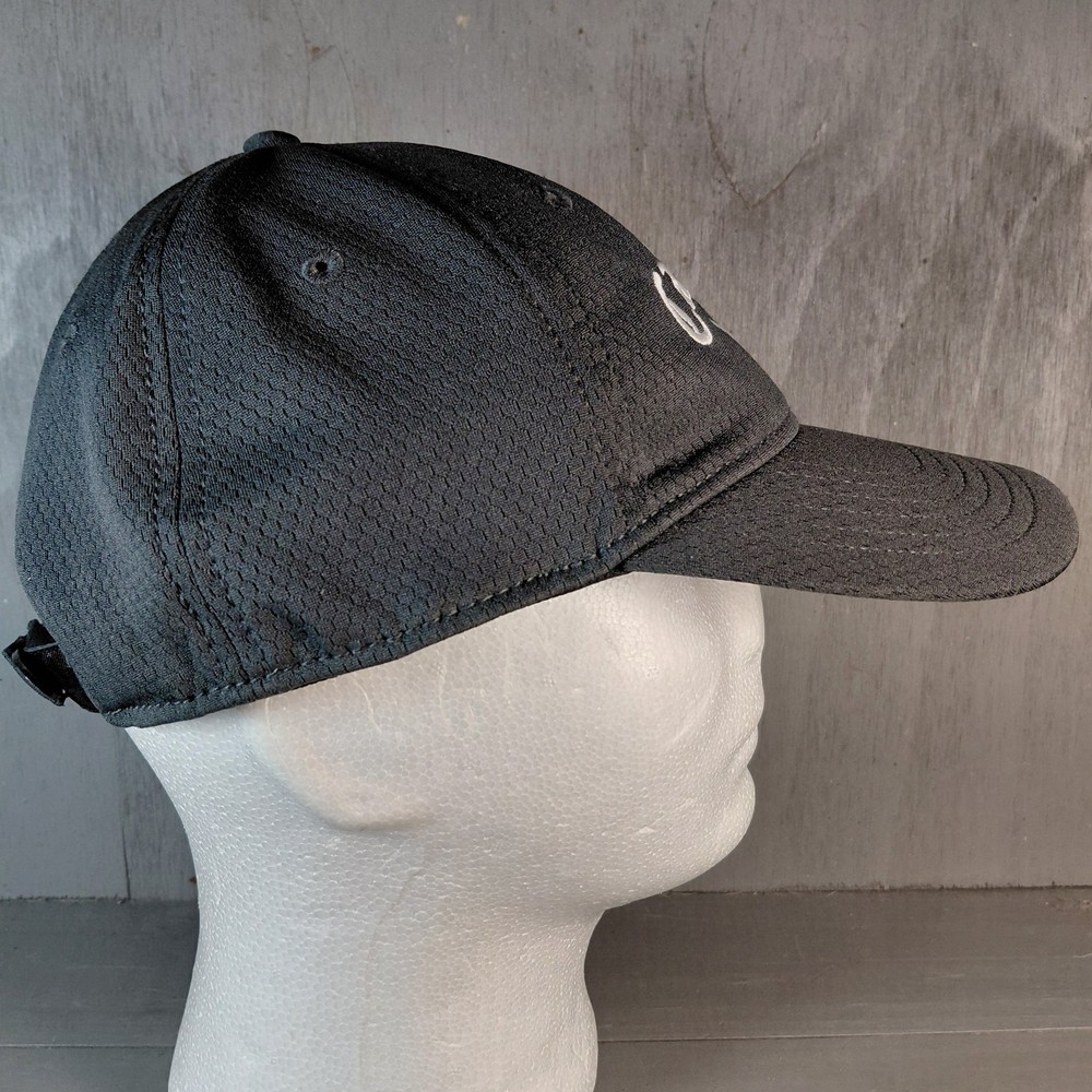 Callaway Golf Hat Cap Black Mesh Adjustable Strap Logo Snapback