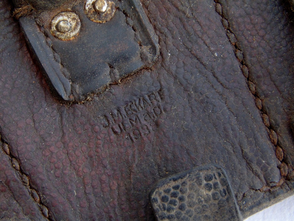 WWII German K98 Ammo Pouch by Marked and dated 1938.
