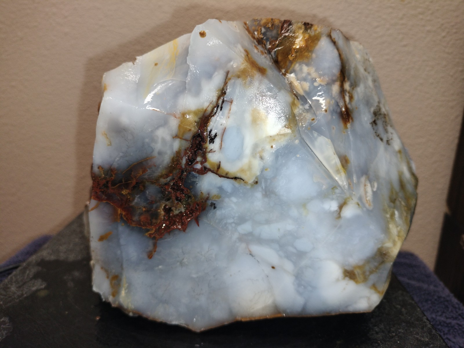 11.7LB UV Polka Dot Agate Rough From Ashwood, OR USA Cabochon/Slab Stock #25