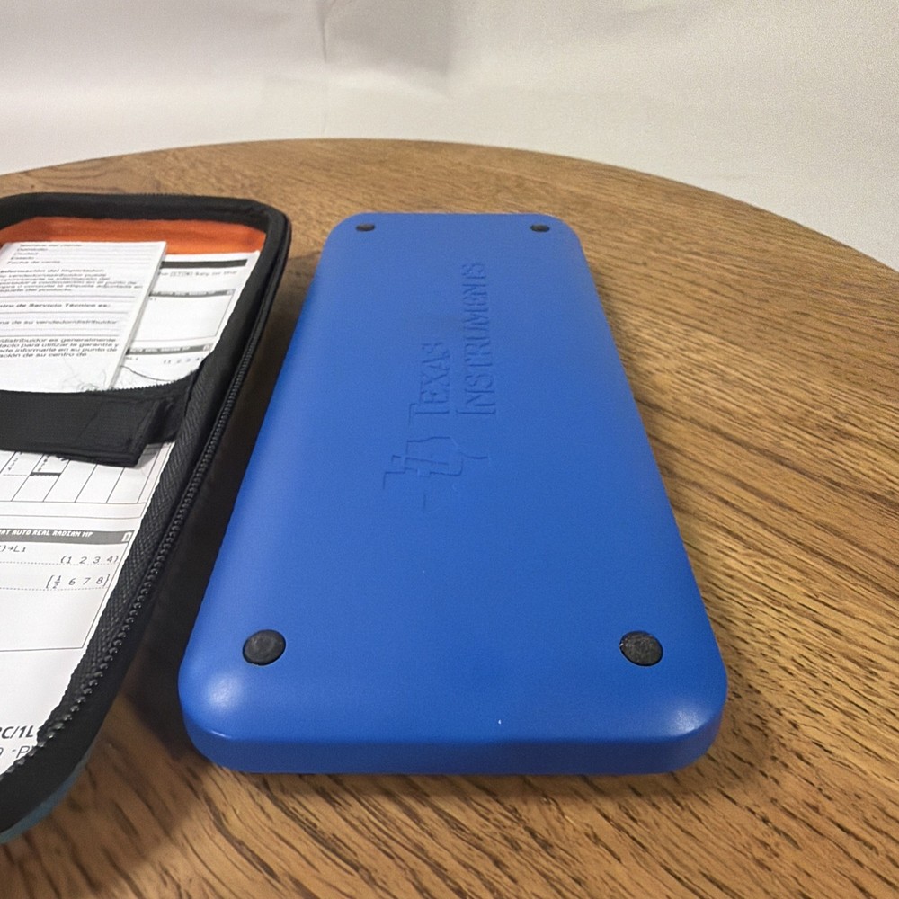 Texas Instruments TI-84 Plus CE Graphing Calculator - Blue With Case