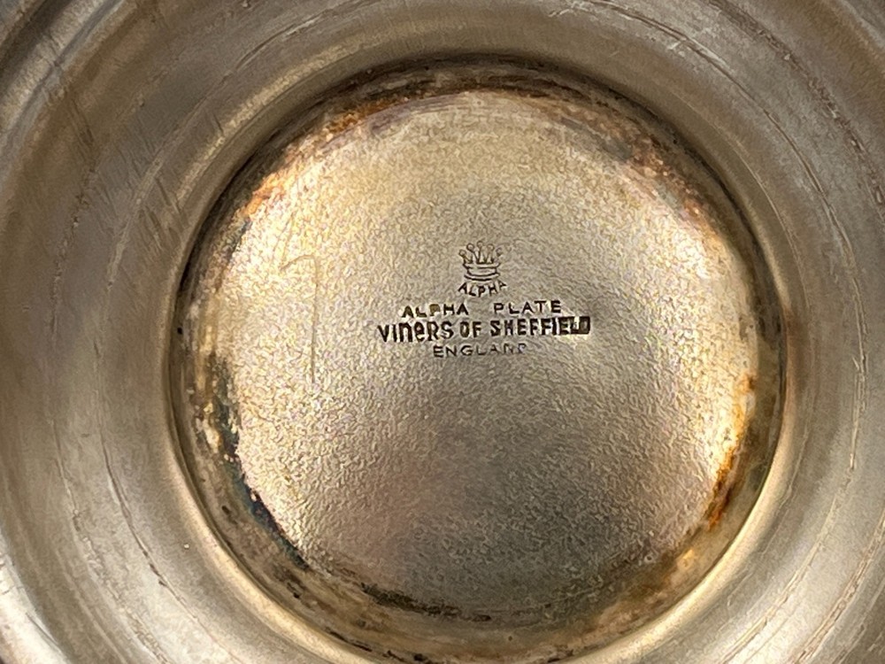 Antique silver plated teapot.