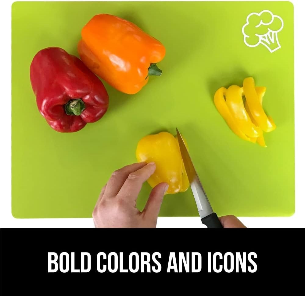 Ultimate 5-Piece BPA-Free Cutting Board Set - Flexible, Lightweight, Color-Coded