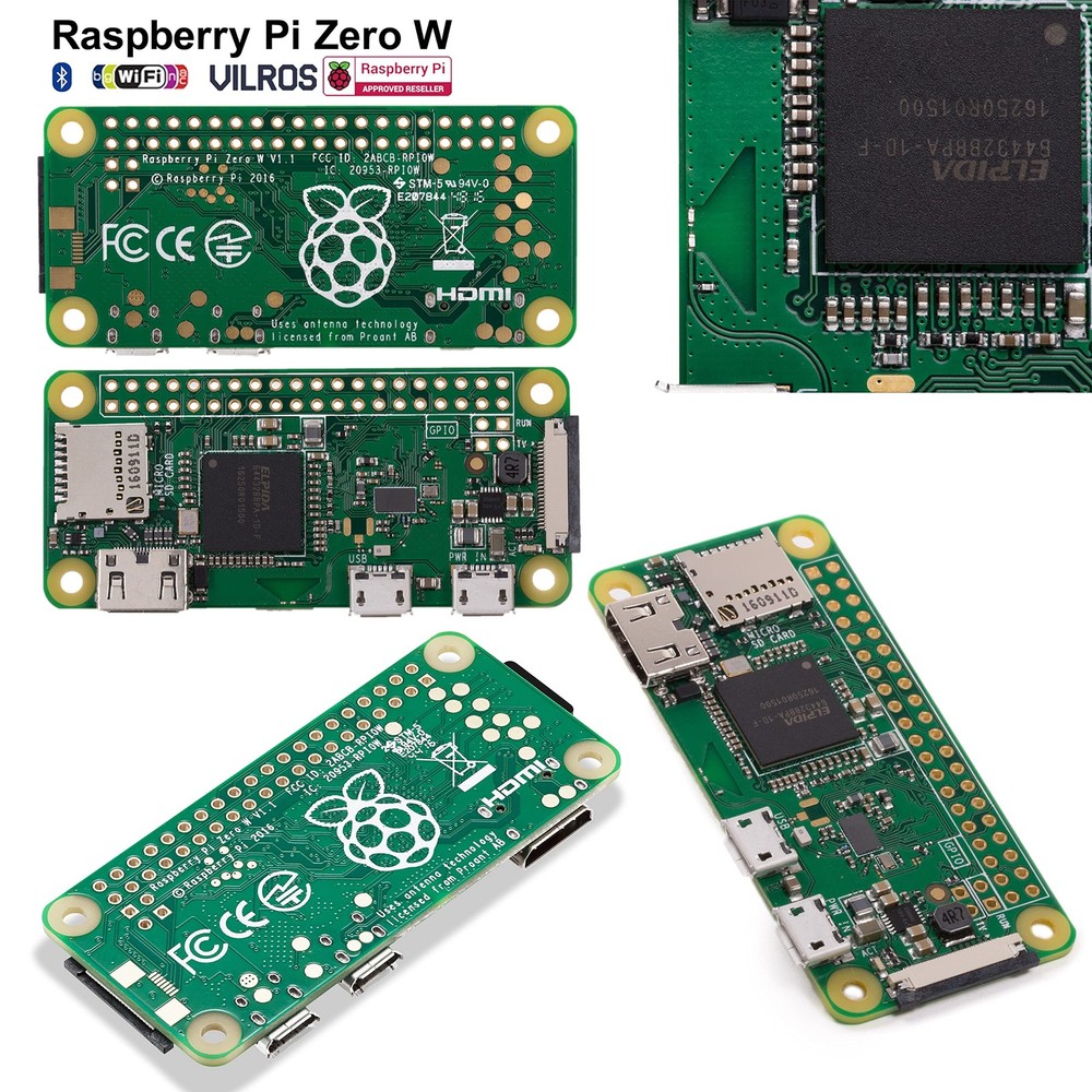 Raspberry Pi Zero W Basic Starter Kit (Black Case)