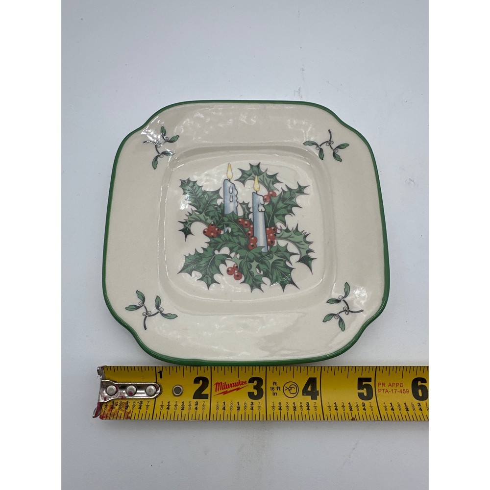 Spode 2005 Replacement square Decorating Tree World Christmas small 6" plate