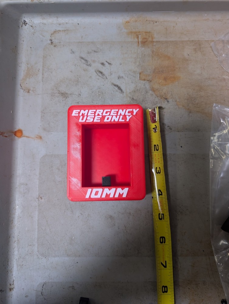 Emergency Use Only 10mm Socket Holder