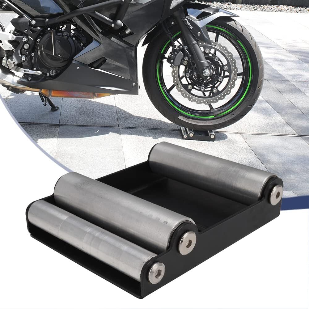 Motorcycle Roller Stand for Wheel Cleaning MAX 500 lbs, Tire Width