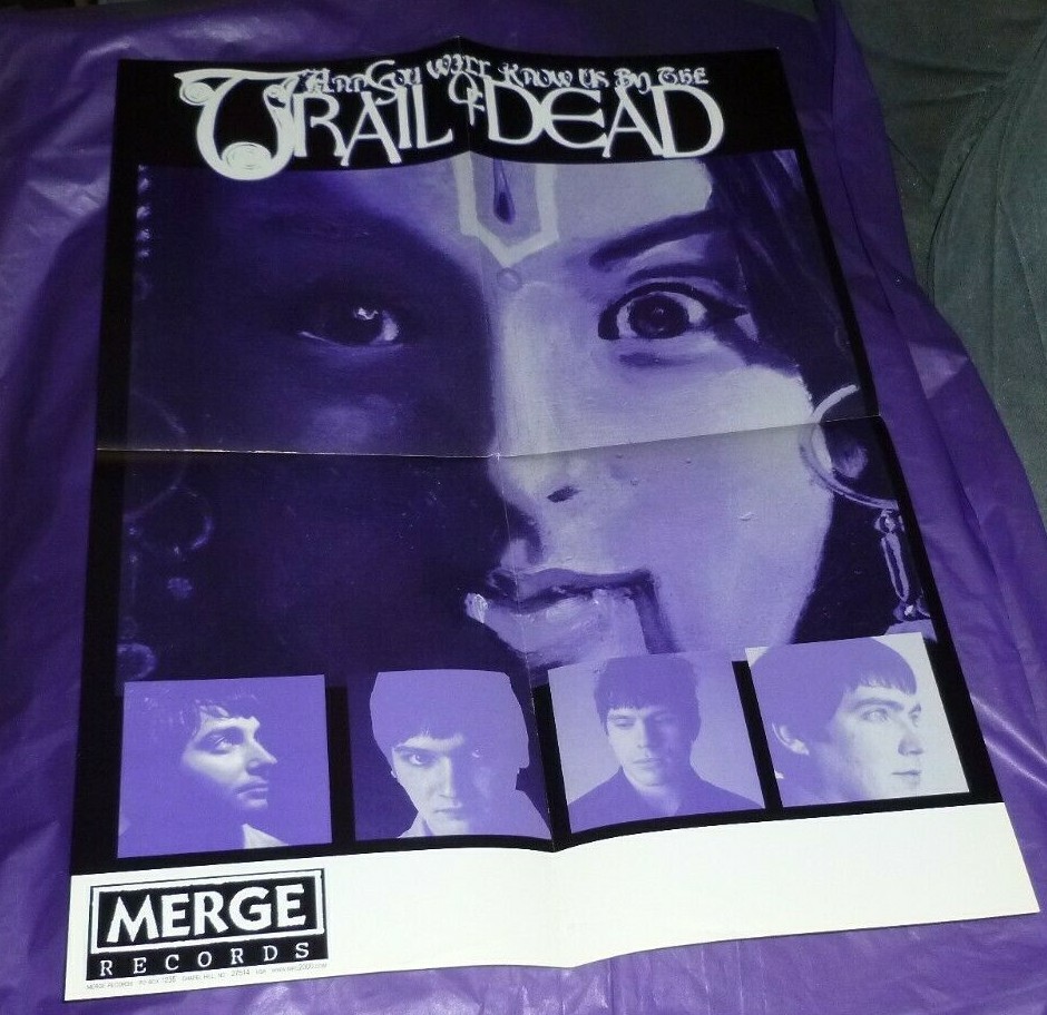 AND YOU WILL KNOW US BY THE TRAIL OF DEAD POSTER 16"x 22" INDIE ROCK MERGE 1997