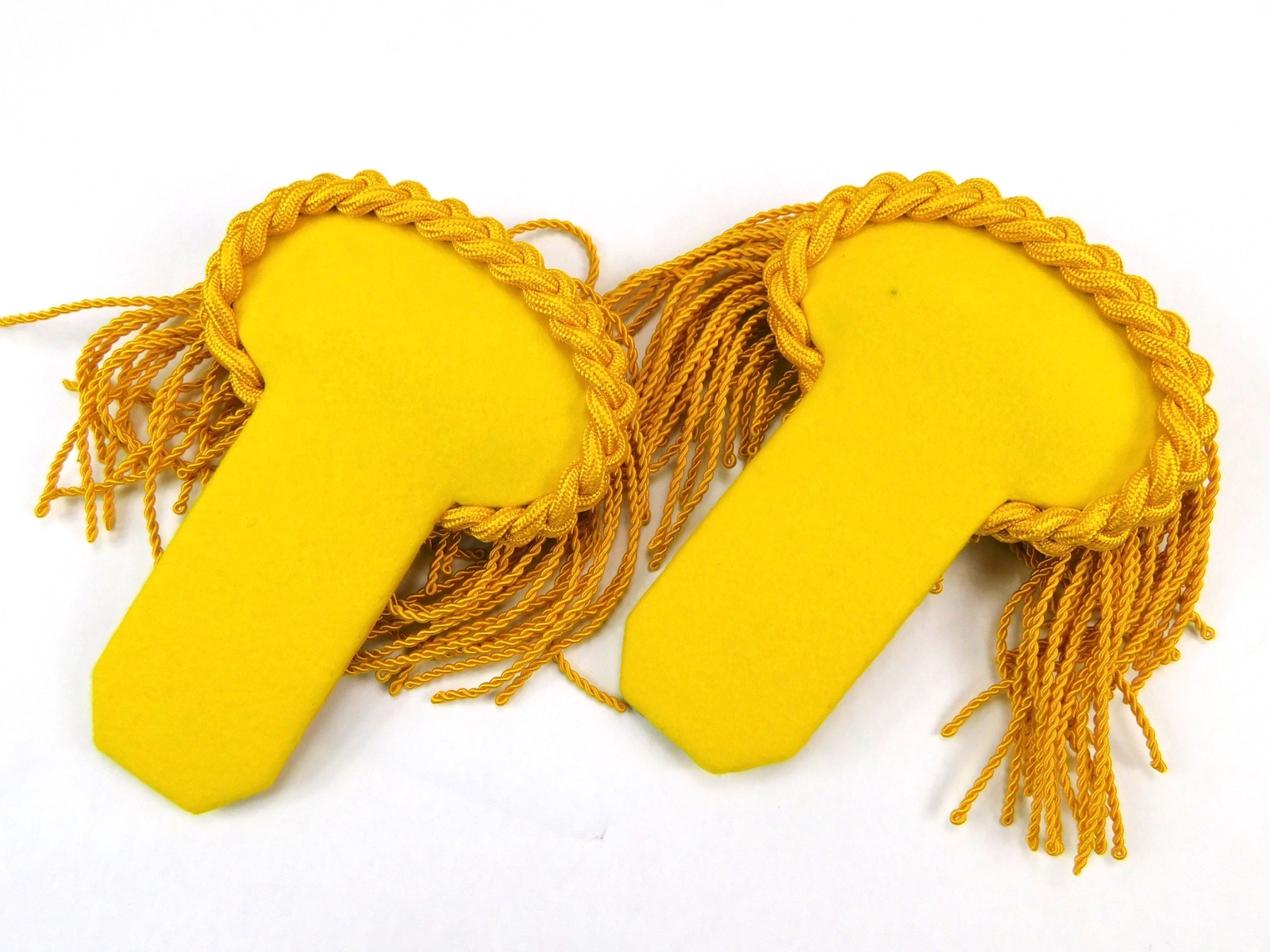 Vintage Military Epaulettes Shoulder Boards Set Yellow