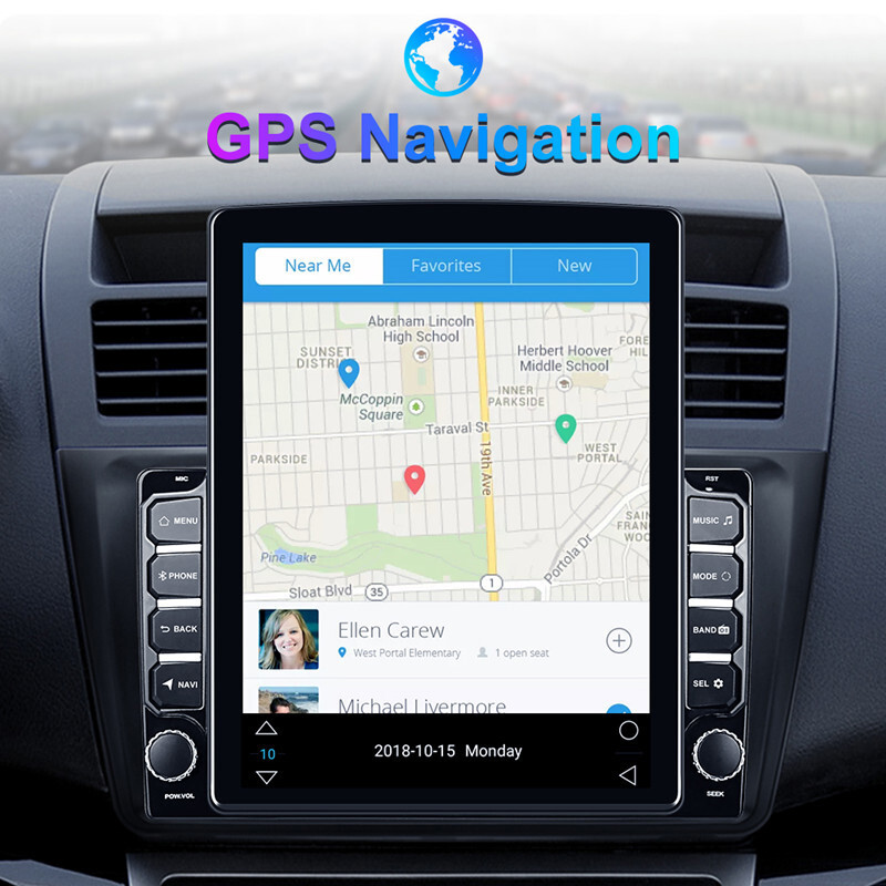 Car Radio 9.7" Multimedia Player Vertical Screen GPS Android Stereo With Camera