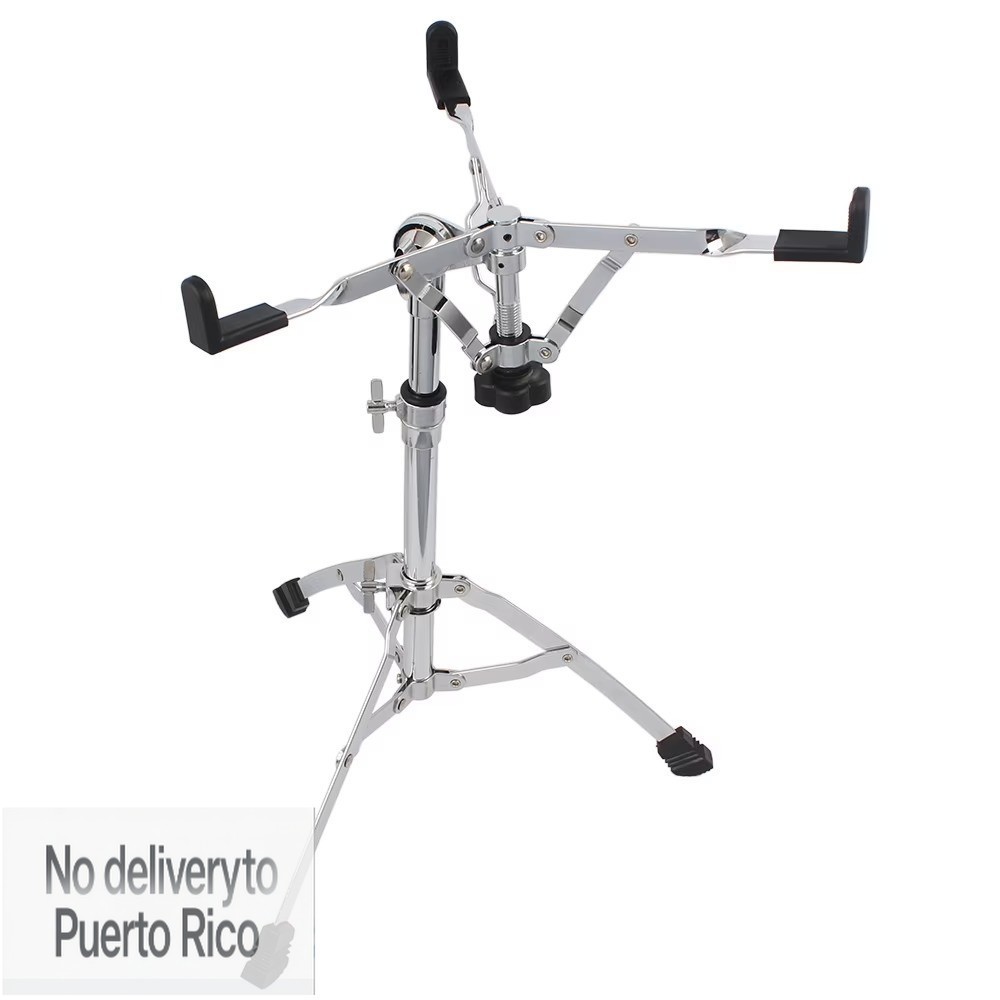 Plated Dumb Snare Drum Stand Tripod Silver