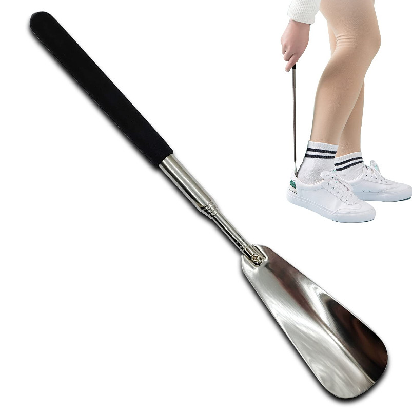 Adjustable Stretchable Shoehorn, Ideal for Seniors Men Women Kids Daily Use