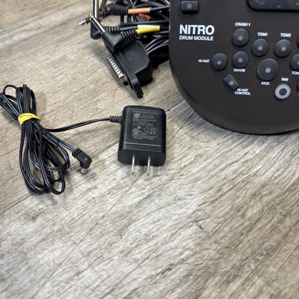 Alesis Nitro DM7X Drum Module Brain w/ Snake Cables & AC Adapter
