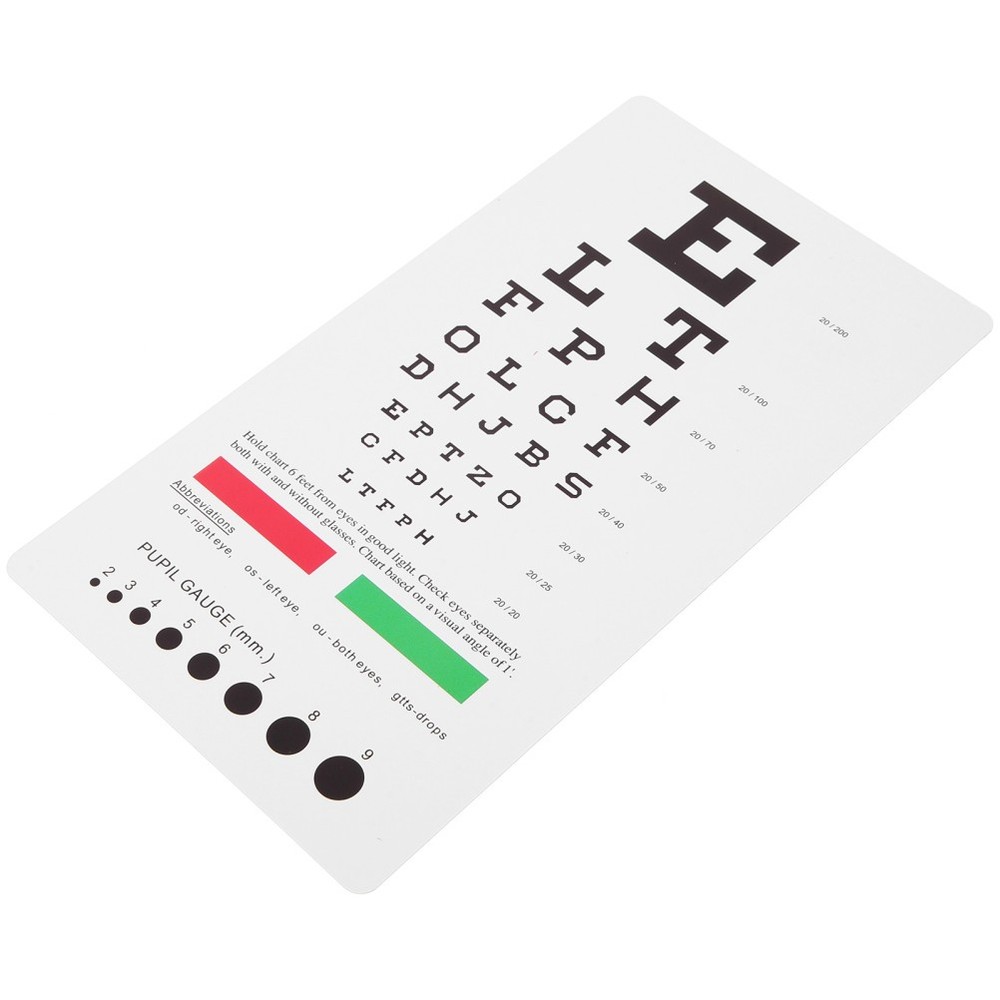 Vision Test Chart for School Screening Device Optometry Equipment Poster