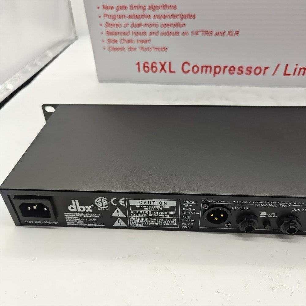 DBX 166XL Compressor Limiter/Gate Effects DSP Processor US Stock