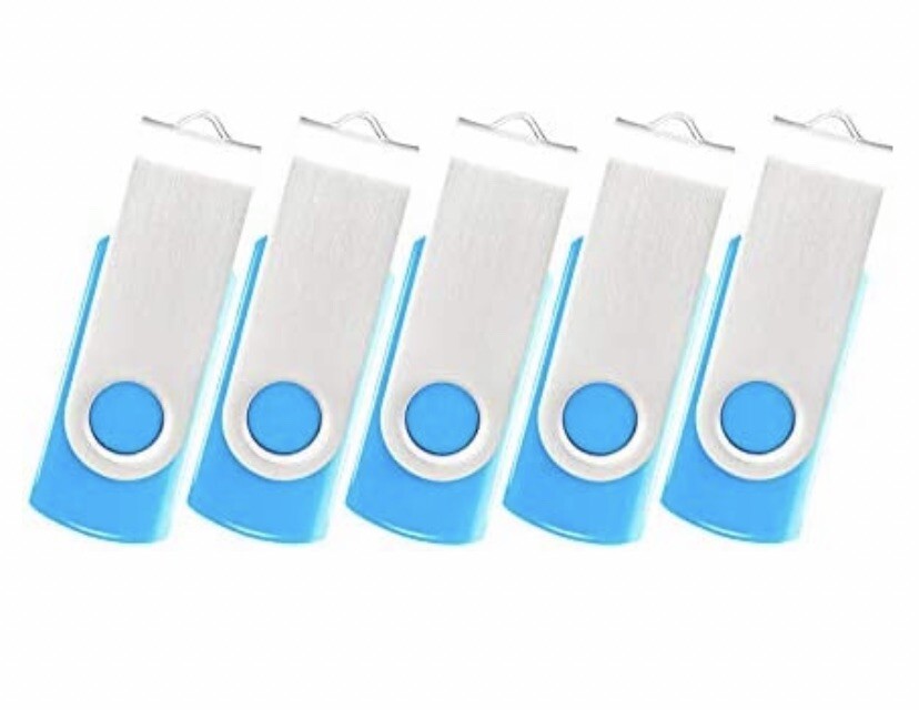 Yimitree USB Flash Drive ( 5 pack ) 32 GB Blue) Never Opened