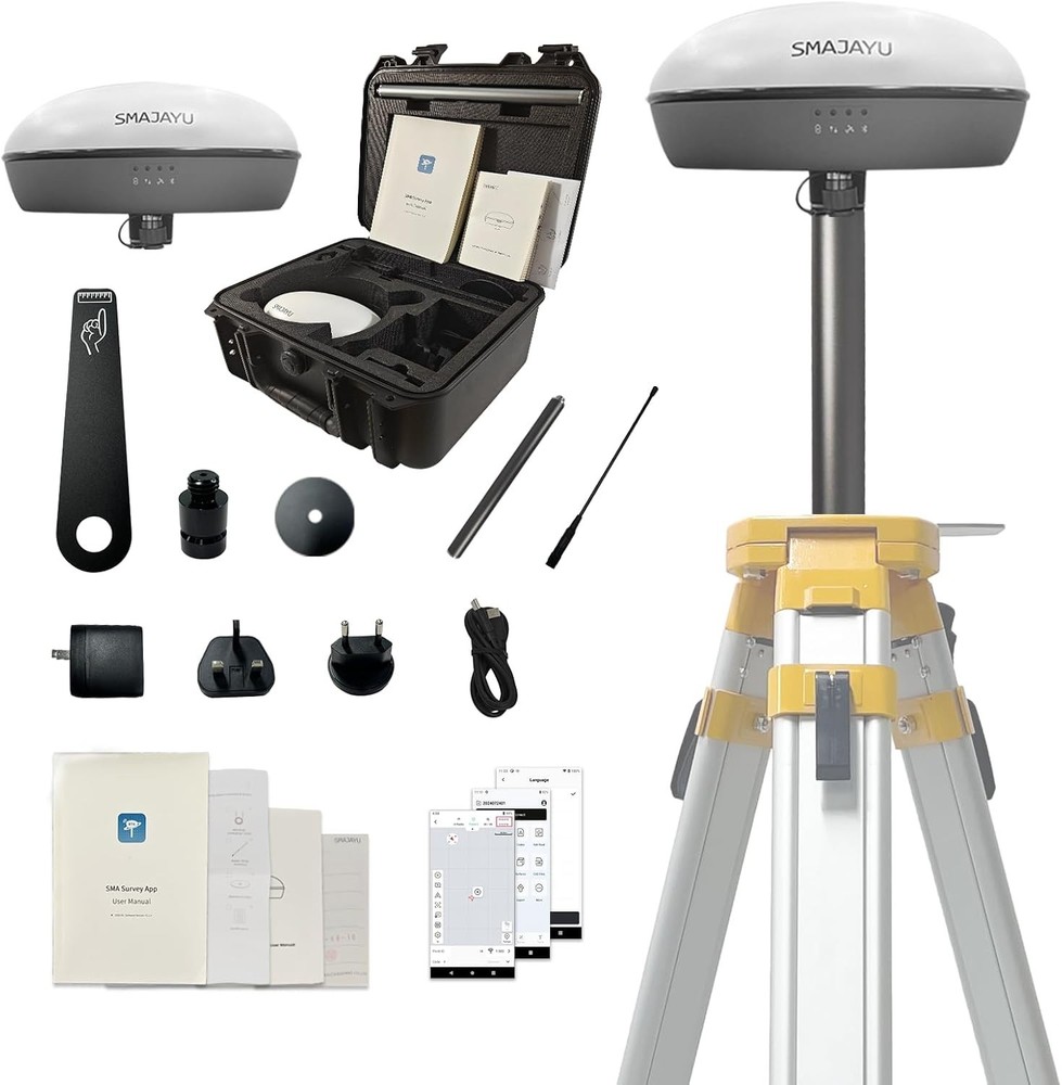 SMA20 Pro Base Station RTK PPK GNSS Receiver with Software Connect with Drones