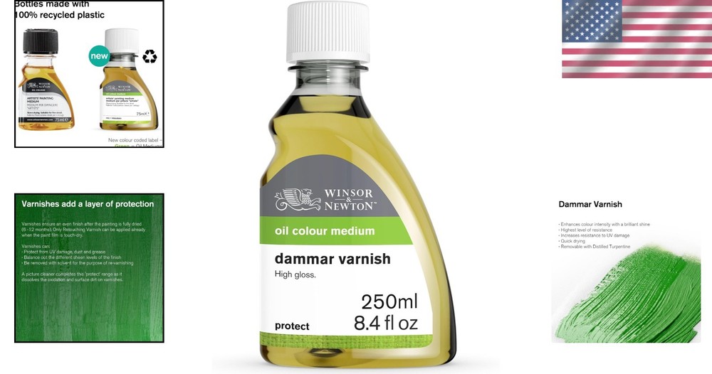 Professional Dammar Varnish 250ml Bottle