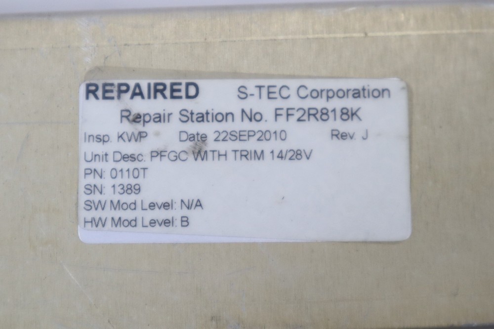 S-TEC Corp 0110T Autopilot Pitch Computer (14/28V)