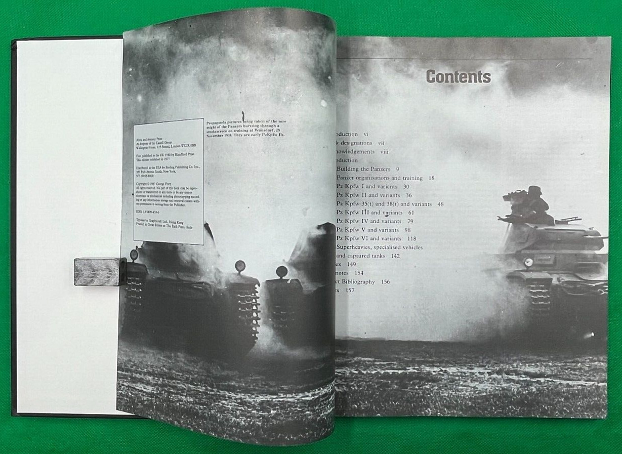 "GERMAN TANKS OF WORLD WAR TWO" BY GEORGE FORTY 1988 UK PRINTING