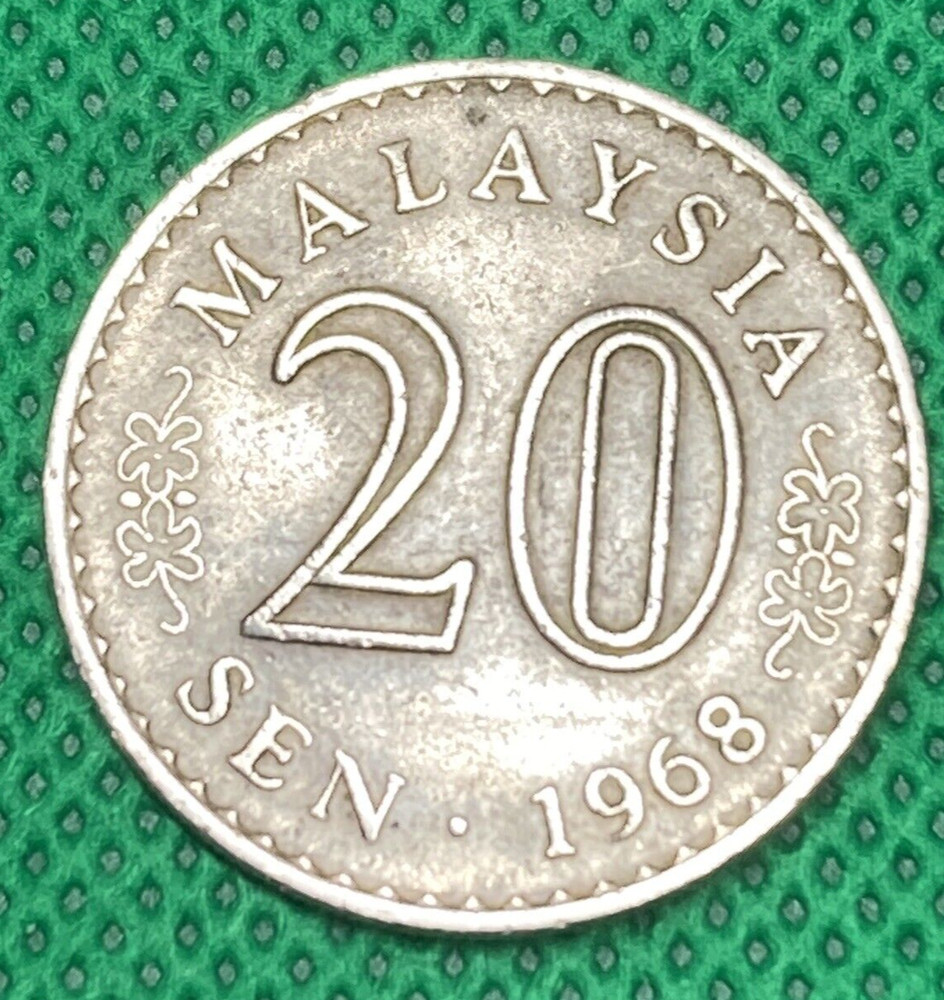 MALAYSIA 20 SEN COIN 1968