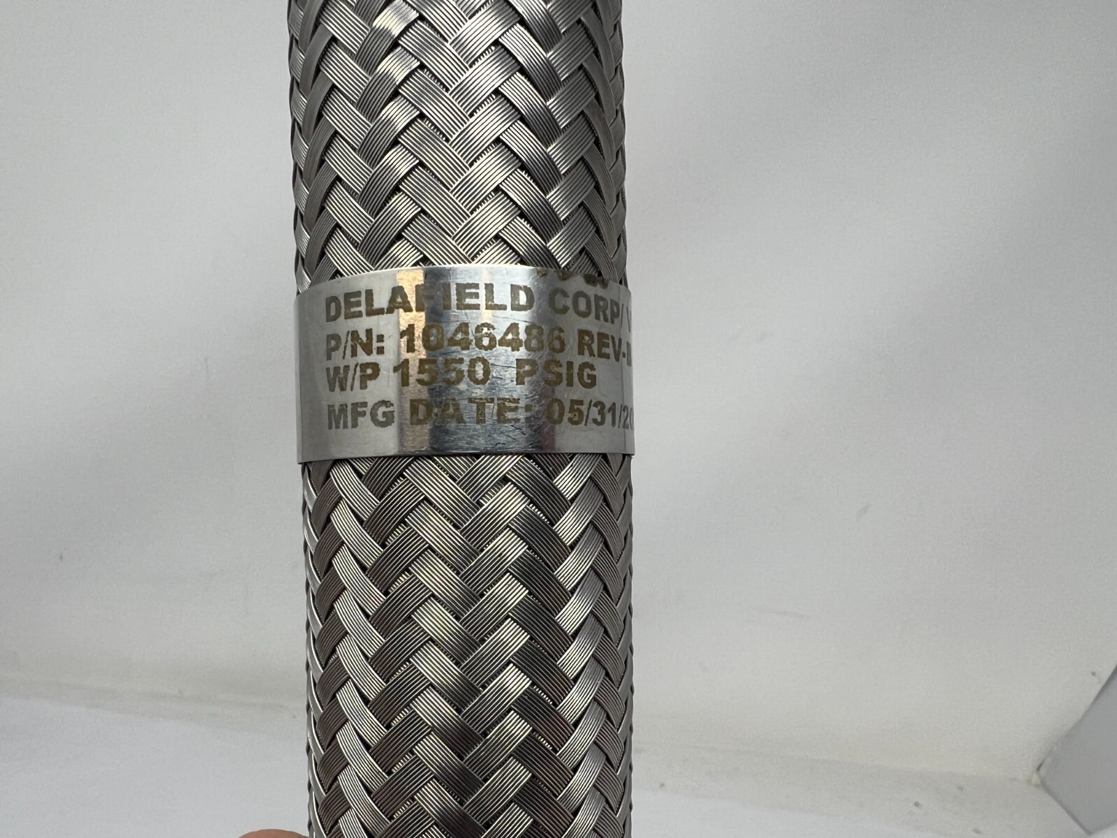 Lot of (2) DELAFIELD 1046486 Solar Turbines Metal Flex Hose 3/4"X18"