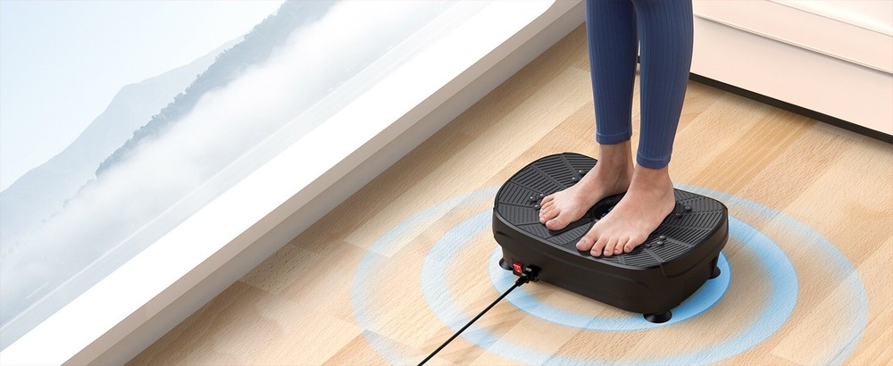 Vibration Plate Exercise Machine, PBYRD Lymphatic Drainage Machine for Weight...