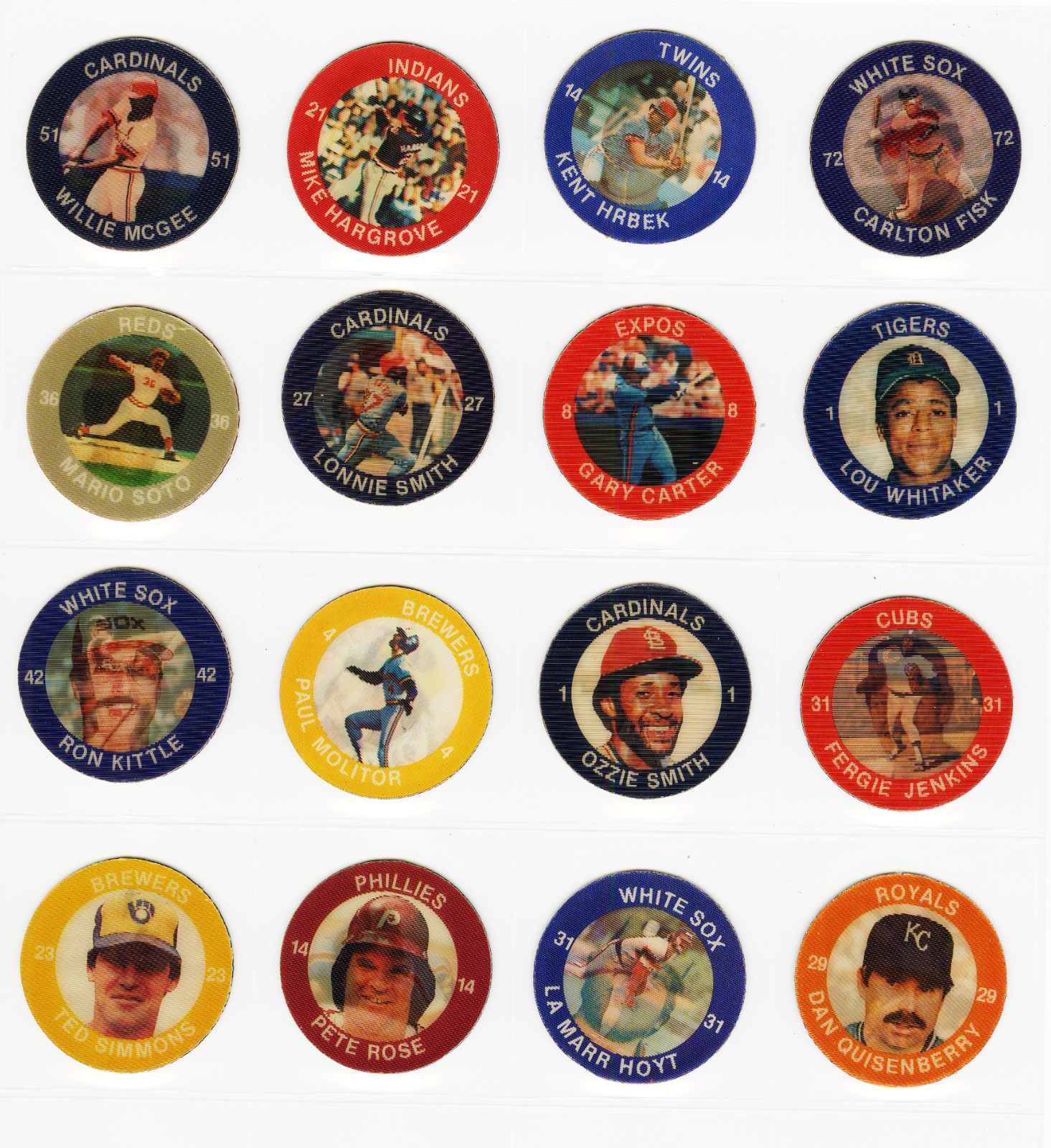 1984 7-11 Action Coins NM/MT Complete Set of 72 West (24) Central (24) East (24)