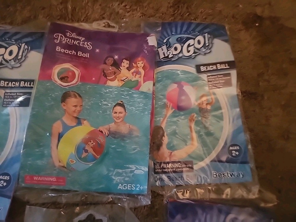 6 Pack Pool raft, Ball, abd Tube Set