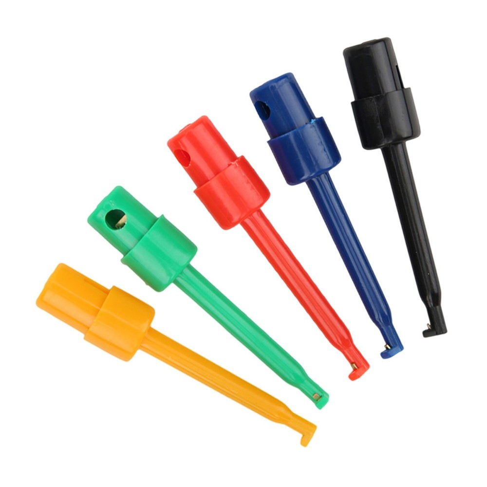 20Pcs Large Test Hook Clip Grabber Test Probe for Electronic Testing Multimeter