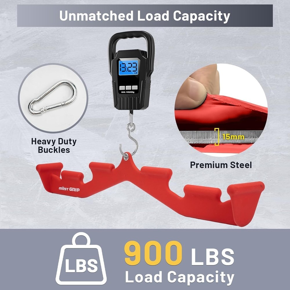 LAT Pull Down Bar with 6 Ergonomic Handles Neutral Grip LAT Pulldown Attachments