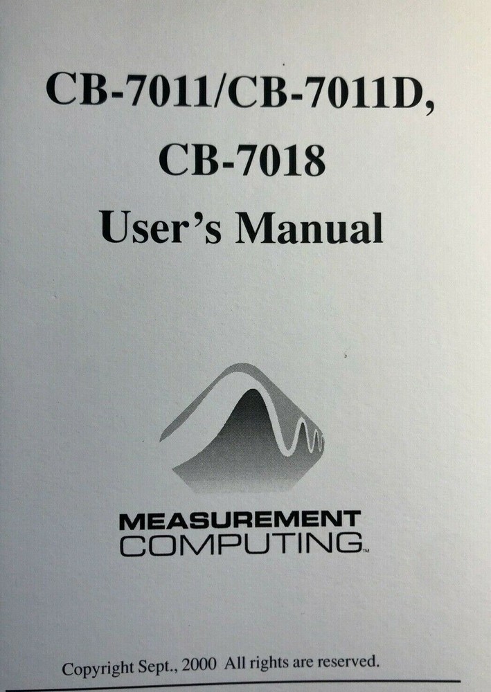 MEASUREMENT COMPUTING Data Acquisition & Control Devices
